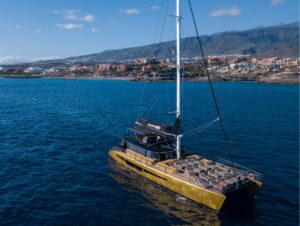 Catamarán Freebird One. Excursiones en barco y fiestas en catamarán en Tenerife sur. Vacaciones en Islas Canarias 2025